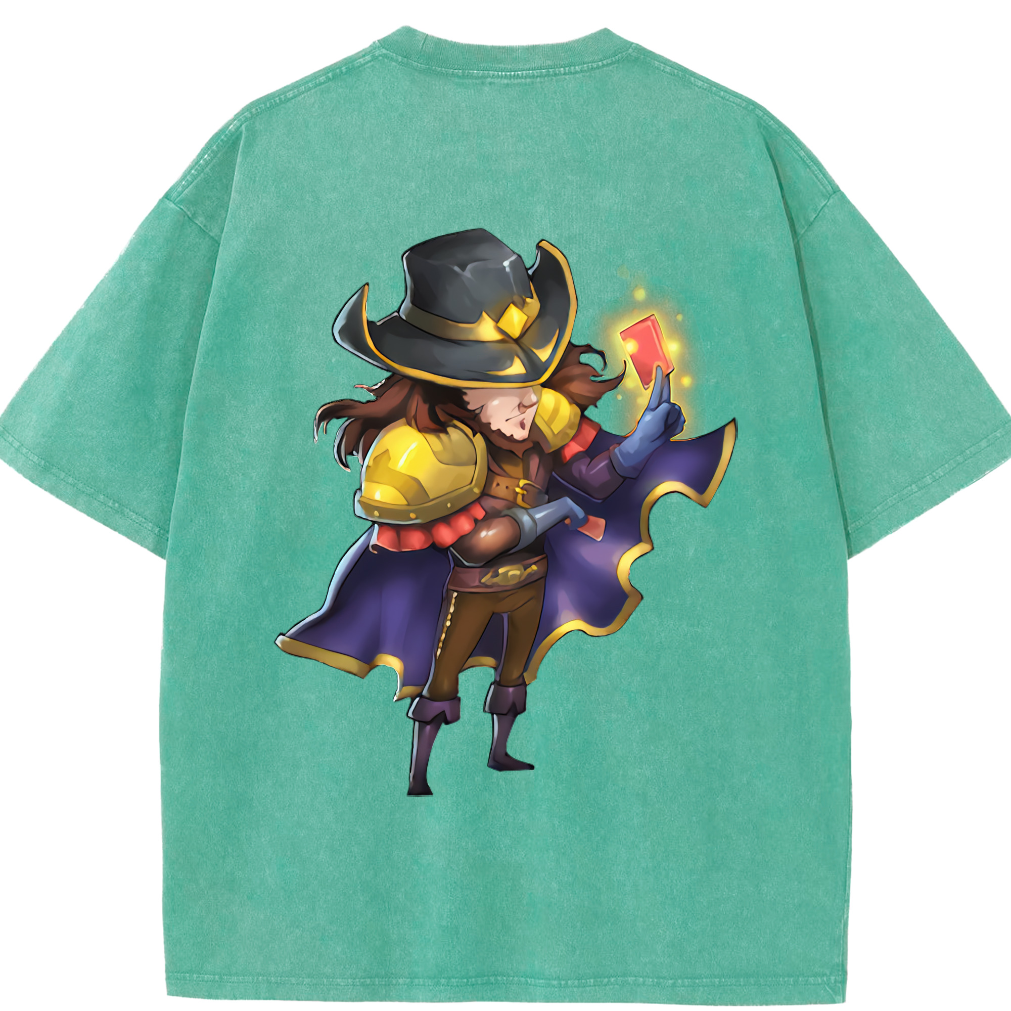 リーグ・オブ・レジェンド League of Legends LOL 綿100% ヴィンテージ風 半袖Tシャツ（背面プリント）